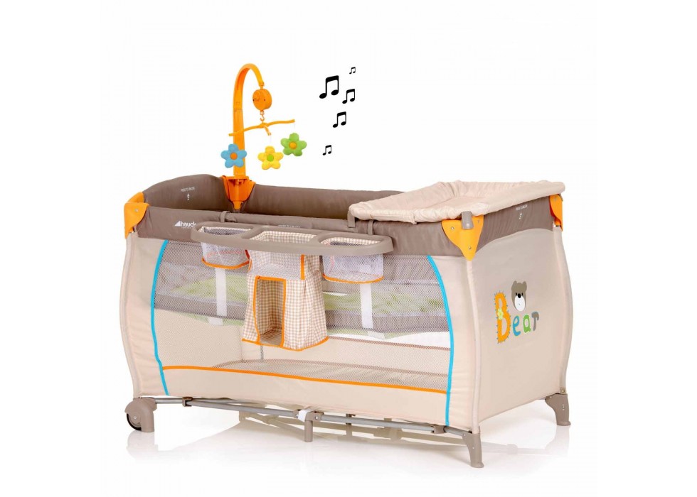 تخت و پارک بازی هاوک Hauck مدل Baby Center Bear - کد 607435