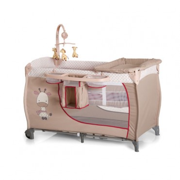 تخت و پارک بازی هاوک Hauck مدل Baby Center Giraffe - کد 607558