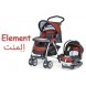 ست کالسکه و کریر چیکو Chicco مدل کرتینا المنت Cortina Element