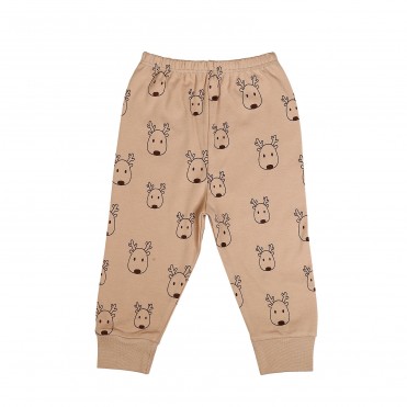 شلوار تمام چاپ نوزاد بی سی سی-BCC طرح گوزن-Deer