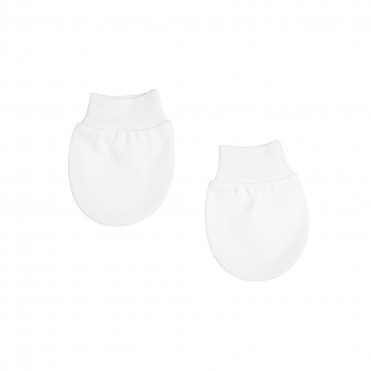 دستکش نوزاد بی سی سی -BCC طرح سفید-White