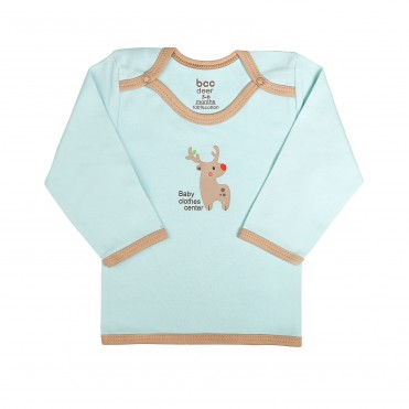 بلوز آستین بلند نوزاد بی سی سی - BCC طرح گوزن-Deer