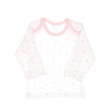 بلوز آستین بلند نوزاد بی سی سی-BCC طرح اسب آبی-Hippo