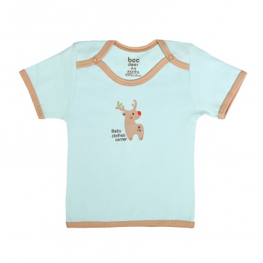 بلوز آستین کوتاه نوزاد بی سی سی - BCC طرح گوزن-Deer