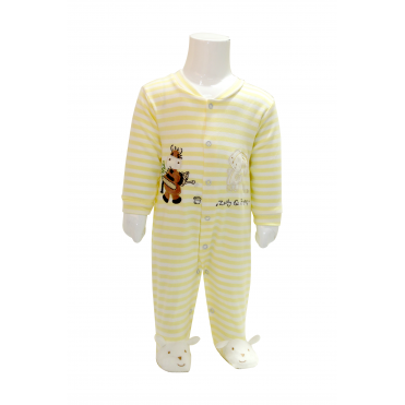 سرهمی نخی جوراب دار  دخترانه - پسرانه طرح باغبون  carminas