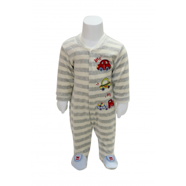 سرهمی مخمل  جوراب دار  پسرانه طرح هاپو  ماشین ها  carminas