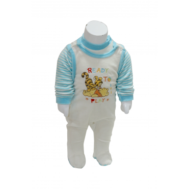 سرهمی مخمل  جوراب دار  پسرانه طرح ببر و خرس  carminas