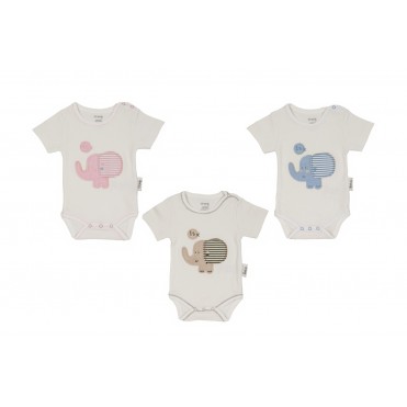 بادی آستین کوتاه زیر دگمه دار برند ارگانیکس  ORGANIX