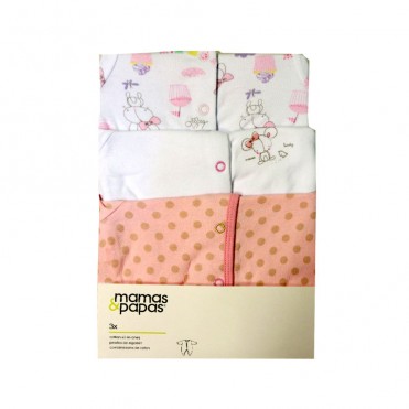 سرهمی آستین بلند 3 عددی   ماماز پاپاز  مدل موش کوچک  mamas&papas _ 000043