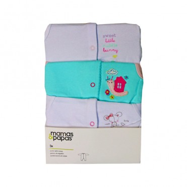 سرهمی آستین بلند 3 عددی   ماماز پاپاز  مدل حلزون خانه به دوش mamas&papas _ 000055