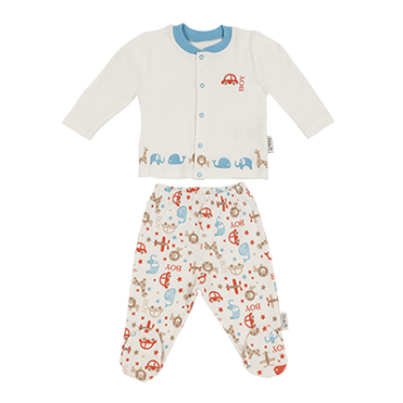 ست 2 تکه مانتو و شلوار طرح سافاری برند ORGANIX