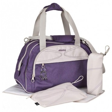 ساک لوازم نوزاد طرح شاتل سفید بنفش اوکی داگ Okiedog- کد35006