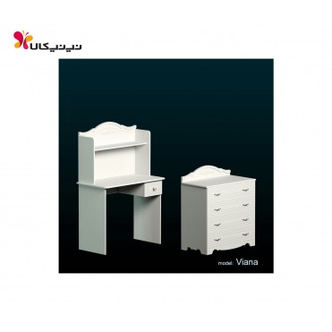 میز کامپیوتر و دراور مدل ویانا