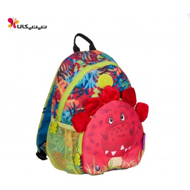 کوله پشتی کودک اوکی داگ-Okiedog مدل دایناسور قرمز کد 86003