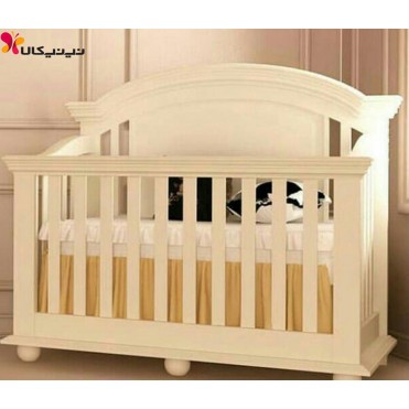 تخت چوبی نوزاد آمیسا مدل ویکتوریا