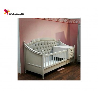 تخت چوبی نوزاد و نوجوان آمیسا رمانتیک