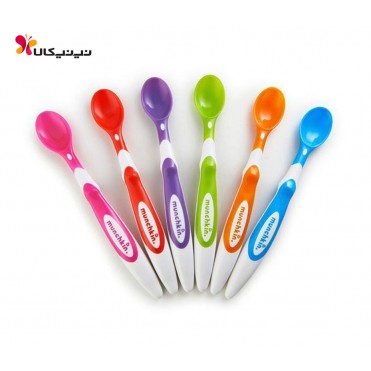 قاشق 6 عددی مانچکین-munchkin مدل Soft-Tip Infant