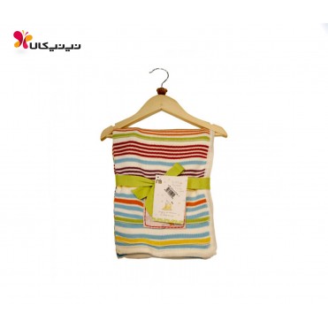 پتو دورپیچ بافت مادر کر رنگی _راه راه    mothercare