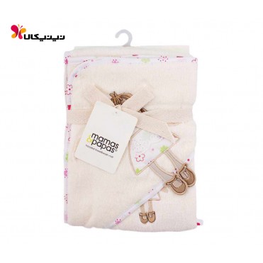حوله دو تیکه با لیف طرح دختر برند ماماز پاپاز-Mamas&Papas 