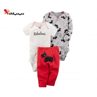 ست دو بادی و شلوار دخترانه کارترز-Carter's مدل 2017