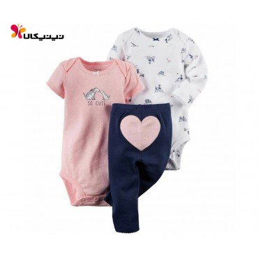 ست دو بادی و شلوار دخترانه کارترز-Carter's مدل 671