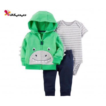 ست سه تکه بادی شلوار سویشرت کارترز-Carter's مدل 6055