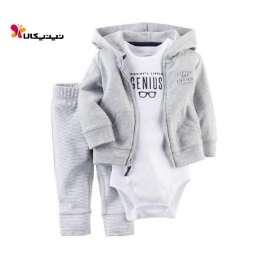 ست سه تکه بادی شلوار سویشرت پسرانه کارترز-Carter's مدل 6013