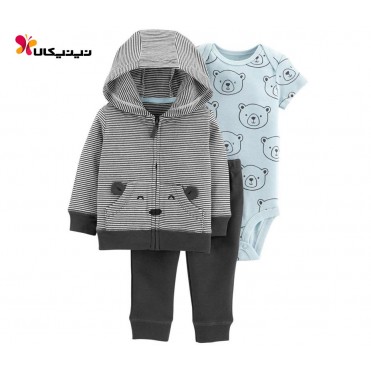 ست سه تکه بادی شلوار سویشرت پسرانه کارترز-Carter's مدل 6076