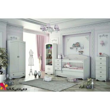 سرویس خواب نوزاد نوجوان آمیسا مدل عسل