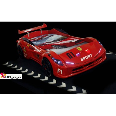 تخت خواب کودک آمیسا مدل ماشین فراری