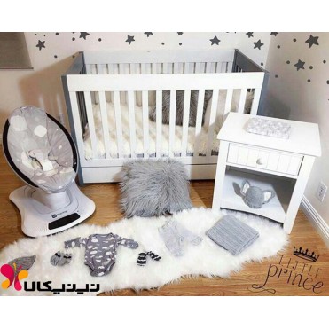 تخت و پاتختی نوزاد آمیسا مدل مامارو