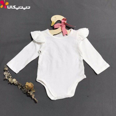 بادی نوزادی دخترانه سان ژی مدل سفید