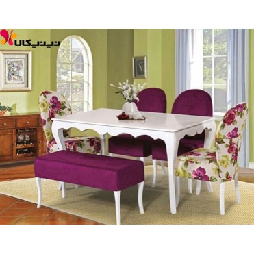 میز ناهار خوری آمیسا مدل رزگلد