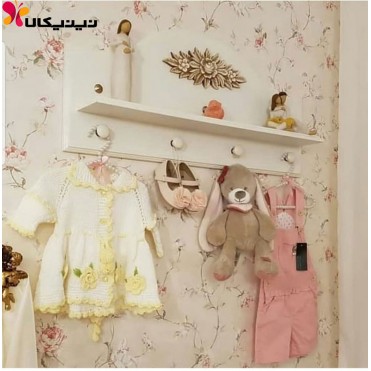 شلف و جاعروسکی اتاق کودک آمیسا مدل گلبرگ