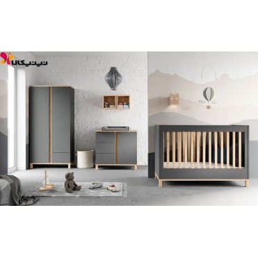 سرویس تخت و کمد نوزاد آمیسا مدل مارتین