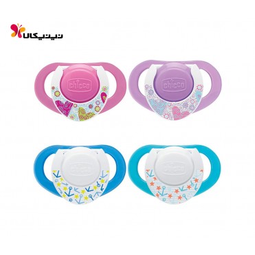 پستانک سیلیکونی نوزاد چیکو-Chicco مدل فیزیو 12+ ماه