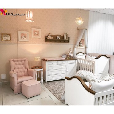 سرویس خواب نوزاد آمیسا مدل چوبین