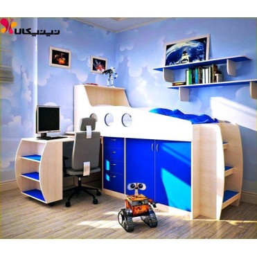 سرویس خواب نوجوان و میزتحریر آمیسا مدل آبتین