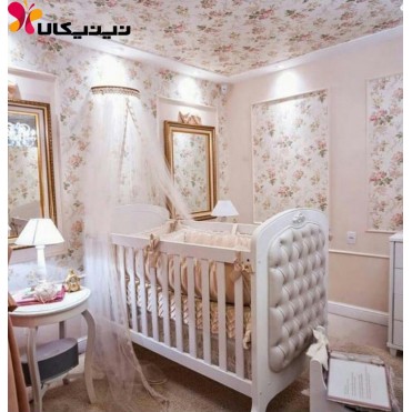 تخت چوبی نوزاد آمیسا مدل سلینا