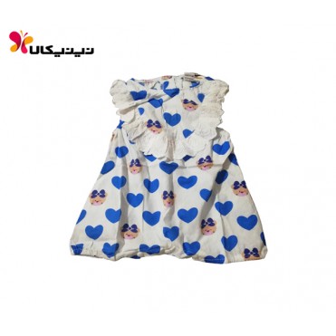 سرهمی نوزاد سان ژی طرح قلب رنگ آبی