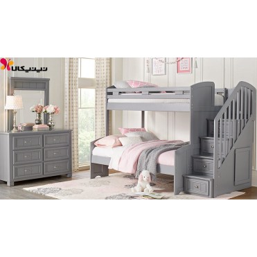 تخت دو طبقه کودک آمیساچوب مدل توسکا