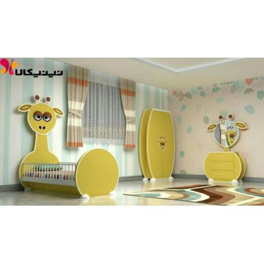 سرویس خواب نوزاد و نوجوان آمیسا مدل زرافه