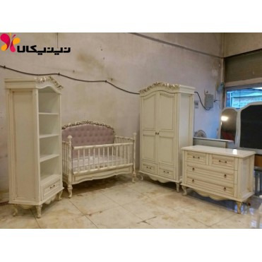 سرویس خواب چوبی نوزاد آمیسا مدل فیونا