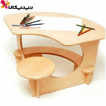 میز تحریر کودک آمیسا مدل نوین
