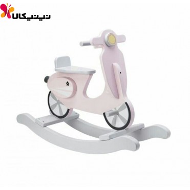 راکر چوبی کودک آمیسا مدل موتور وسپا