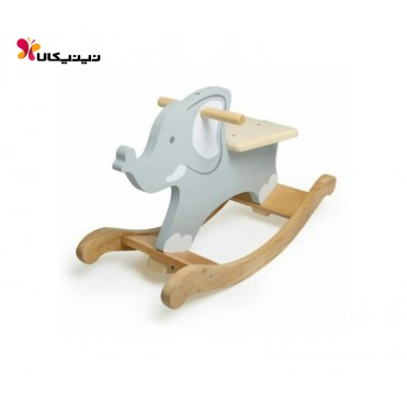 راکر چوبی کودک آمیسا مدل فیل