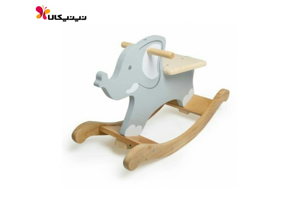 راکر چوبی کودک آمیسا مدل فیل