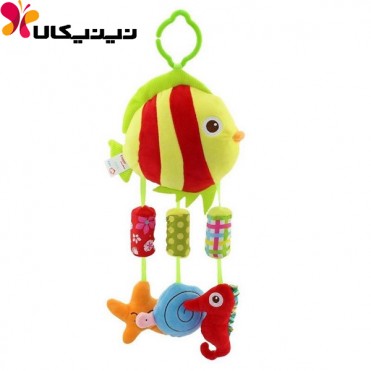 آویز کریر و کالسکه نوزاد هپی مانکی مدل ماهی