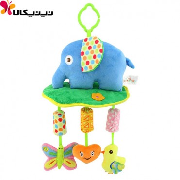 آویز کریر و کالسکه نوزاد هپی مانکی مدل فیل