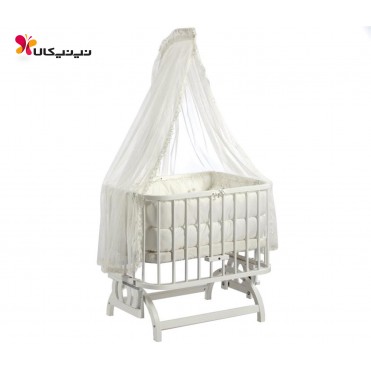 تخت نوزاد کنار مادر بی بی تچ BabyTech رنگ سفید